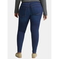 thumbnail image 4 of Terra & Sky Women's Plus Size High Rise Jeggings, 2-Pack, 28" Inseam, Sizes 0X-5X, 4 of 7