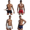 thumbnail image 2 of Men's Boxer Briefs 5 Pack No Ride-up Breathable Comfortable Sport Underwear, 2 of 5