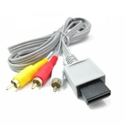 Huanledash AV Cable for Wii/Wii-U Red White Yellow Connectors HD-Compatible Audio Video Cable 6ft