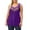 Purple, variant on Womens Tops - Women's Plus Size Sleeveless Elegant Sheer Mesh Insert Casual Vest Stylish - Shirts for Women,Color:Blue,Size:XL