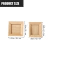 thumbnail image 4 of Set of 3 Unpainted Wooden Mini Picture Frames for Crafts, Dollhouse Decor, Photo Display, Ornaments, and Art Projects, 4 of 6