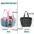 thumbnail image 5 of WEHUSE Portable Shower Caddy Mesh Bag, College Dorm Bathroom Caddy with Key Hook and 7 Pockets, Quick Dry Mesh Shower Basket Tote for Camp Gym, 5 of 8