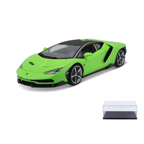 Diecast Car w/Display Case - Lamborghini Centenario, Green - Maisto 31386GN - 1/18 scale Diecast Model Toy Car