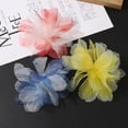thumbnail image 4 of Nvzi mesh fabric flower Light Pink 20 pieces, 4.9 * 4.9 inches, DIY party flower accessories for wedding headbands, pre installed lightweight hair accessories, dress hats, handicrafts, 4 of 5