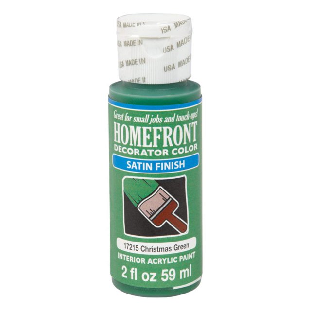 Decorador Paint Plaid Homefront, color verde navideño satinado, 59 ml