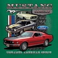 thumbnail image 2 of Ford Mustang Untamed Spirit Cars and Trucks Mens Graphic Tank Top, Kelly, 3X-Large, 2 of 5