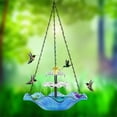 thumbnail image 7 of maxiaoxia Hummingbird Feeder Outdoor Hanging Bird Feeder Solar Bird Feeder Birdbath Feeder Patio Garden Decoration Hummingbird Feeders for Outdoors Hanging, 7 of 7