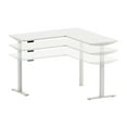 thumbnail image 3 of Motionwise M4 EXEC Series 60” x 60” Bureau en L Électrique à Hauteur Réglable Assis-Debout (Blanc), 3 of 5