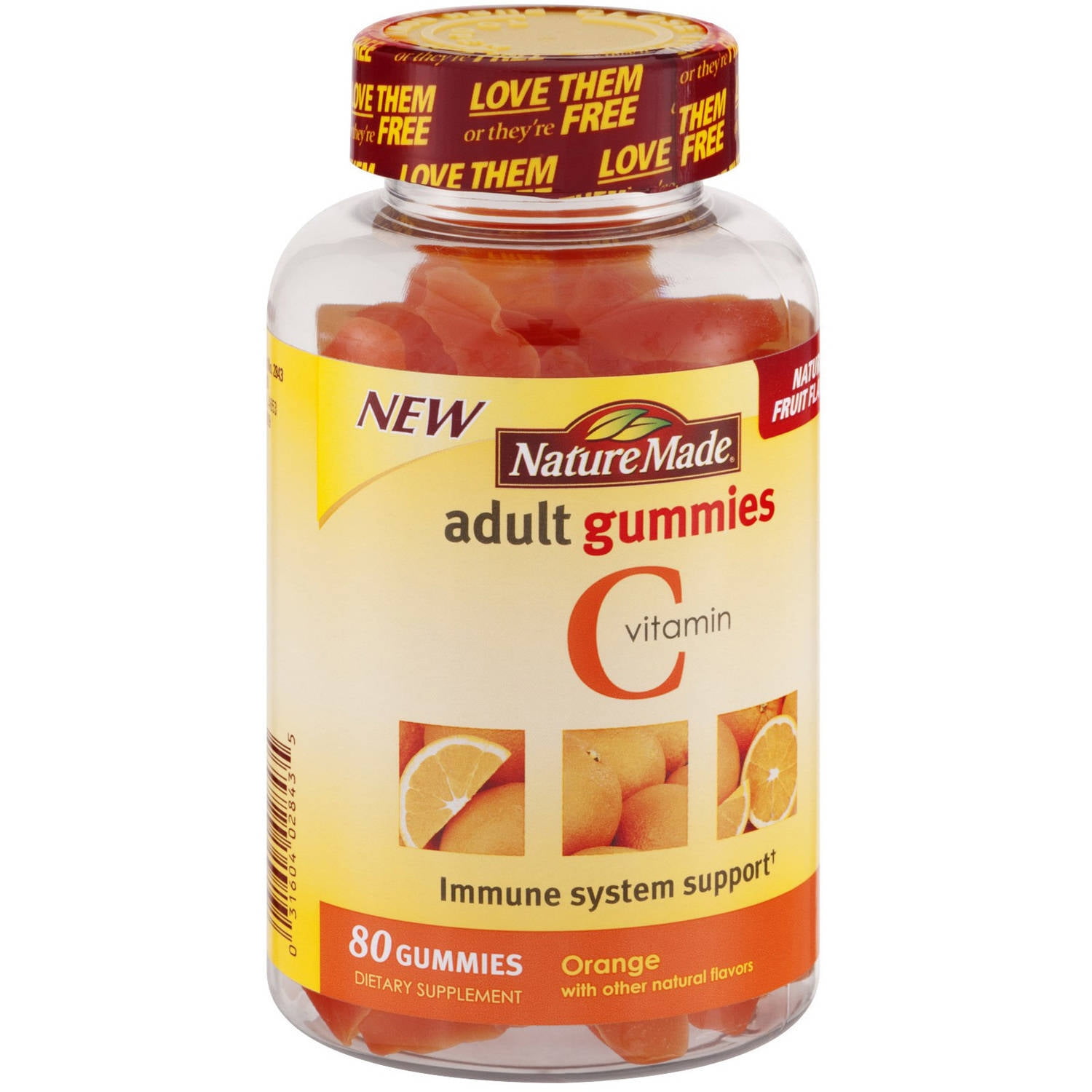 Nature Made Orange Vitamin C  Adult Gummy Chewable 80 CT 