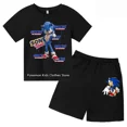 thumbnail image 2 of Nueva camiseta de Mario Sonic para niños, niñas y adolescentes, camisetas de manga corta de verano, camisetas casuales para niños con puntadas, conjunto de camisetas, 2 of 5