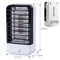 thumbnail image 3 of Gustave 2Pcs Electric Bug Zapper Indoor Plug in Mosquito Killer Lamp Flying Insect Traps with UV Lights - Black, 3 of 10