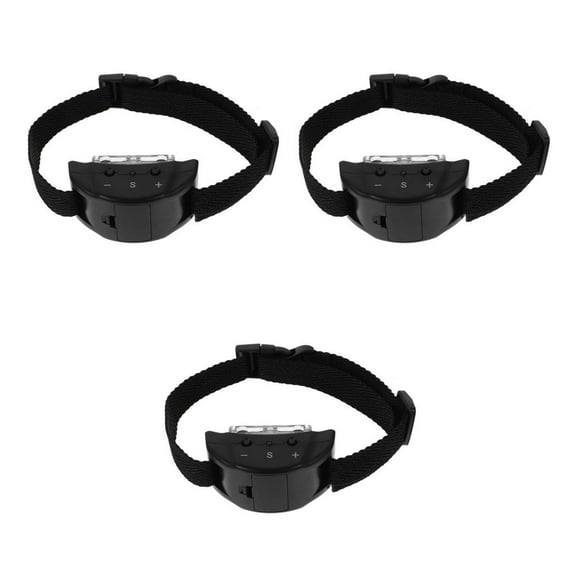 QUTETN 3pcs  Bark Dog Training Collars Anti Bark Control Collar with 7 Level Sensitivity Control Tone/Vibration/Shock