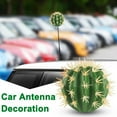 thumbnail image 4 of SharkTRUE Funny Cactus Car Antenna Ball Car Decoration for MINI Cooper S JCW R50 R53 R52 F55 R57 R60 F57 R59 F54 D2S0 F56 R55 R56 R61 R58, 4 of 8