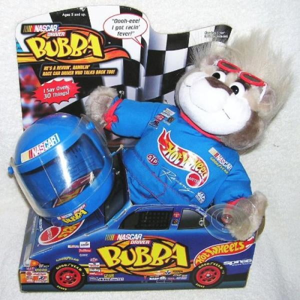 1999 Nascar Driver Hot Wheels Racing 12 Plush Talking Bubba the Bear