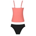 thumbnail image 6 of BOOMNY Womens Leakproof Tankini Sets 2 Peice Menstrual Swimsuit For Women Solid Color Swimwear Lightweight Low Rise Cozy Soft Bathing Suits, 6 of 7