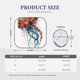thumbnail image 3 of Fotbe Colorful Floral Jellyfish Juego de 2 Piezas de Parasoles para Parabrisas | Bloqueador Solar para Auto | Accesorios Plegables para Protección Solar Interior-Large, 3 of 6