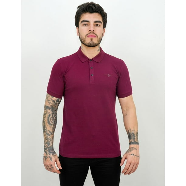 Playera Lisa Barabas Tipo Polo Corte Slim Fit