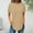 Khaki, variant on Womens Summer Tops Plus Size Short Sleeve Round Neck Solid Color Casual Loose Pima Cotton Workout Shirt Perfect Yoga T-Shirt Athletic Tee Top