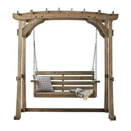 Backyard Discovery 1906624 Odessa Pergola Swing, Brown