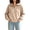 #New Beige, variant on AloohaidyvioNo Boundaries Womens Half Zip Sweatshirt Soft Fleece Lined Long Sleeve Pullover, Fall Loose Casual Workout Lounge Quarter Zip Tops