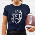 thumbnail image 4 of TSADFHJI Hauts pour Femmes Élégants Vacances Mode Décontractée Ample Rugby Imprimé Col Rond T-Shirt Manches Courtes TTTG Marine, 4 of 6
