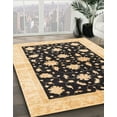 thumbnail image 3 of Ahgly Company Machine Washable Indoor Rectangle Abstract Dark Brown Area Rugs, 7' x 9', 3 of 7
