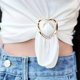 thumbnail image 4 of 2pcs T-shirt Corner Hem Waist Knotted Brooches Crystal Pearl Metal Hijab Scarf Ring Button Shirt Shirt Fixed Buckle Accessories, 4 of 4