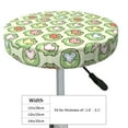 thumbnail image 4 of Fotbe Cute Chubby Frog Stool Covers Round,Waterproof Round Bar Stool Covers Bar Chair Covers Washable Stool Cushion Slipcover for 12-14 Inch Chair-12 inch, 4 of 7