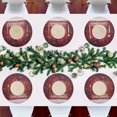 thumbnail image 7 of Ryvnso Christmas Tree Red Round Plate Mats Dining Table Placemat Set of 4 for Holiday Decoration, 7 of 7