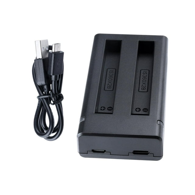 de batería USB dual 1x Conveniente con cable ABS Carga USB de batería dual x2