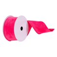 thumbnail image 2 of Vickerman Q214869 2.5 in. x 10 Yards Pink Faux Suede Ribbon, 2 of 4