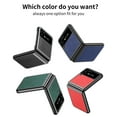 thumbnail image 2 of SaniMore Designed for Samsung Galaxy Z Flip 4 Folding Case 6.7-inch, for Galaxy Z Flip 4 Lens Protection PU Leather + Hard PC Anti-Drop Slim All-inclusive Protecitve Cover, Green, 2 of 9