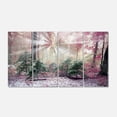 thumbnail image 2 of Forêt Mauve avec Rayons de Soleil - Impression d'Art Photo de Paysage sur Toile, 2 of 3