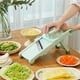 thumbnail image 4 of Cortadora de mandolina ajustable para verduras y frutas, color verde, 4 of 5