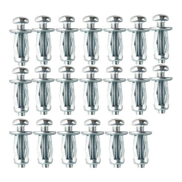 20 Pieces Jack Nuts Dowels Short Long Tool Drywall Nut Thins Hollow Car M5 M6 M5x25