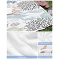 thumbnail image 6 of Blue Beige Coastal Beach Towels Oversized Super Absorbent, Summer Lobster Coral Nautical Lightweight Bath Towel Quick Dry Sets For Bathroom/Pool/Rv Camping/Beach Play/Gym Room/Picnic 23"x47", 6 of 8