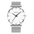 thumbnail image 3 of Resicozy Watch for Men Leather Band Wristwatch Elegant Daily Waterproof Gentleman Dress Round Case Watch I One Size, 3 of 4