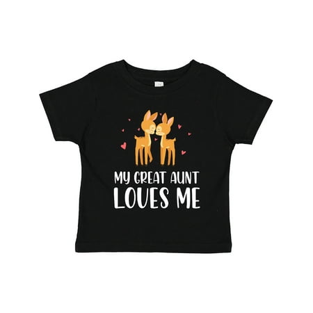 

Inktastic My Great Aunt Loves Me (white) Gift Toddler Boy or Toddler Girl T-Shirt