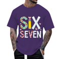thumbnail image 2 of CONZONE Mens 6 7 T-Shirts Short Sleeve T Shirts for Men Casual Crew Neck Six Seven Graphic Lightweight Tees Soft Cozy Athletic Tops, 2 of 4