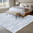 thumbnail image 5 of Light Blue Botanical Area Rugs Collection 5'x8', Pastoral Elegant Spring Floral Non Slip Indoor Rectangle Throw Runner Rug Floor Mat Carpet for Living Room Dining Table Bedroom Nursery, 5 of 9