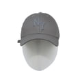 thumbnail image 2 of WITHMOONS Baseball Cap NY Embroidery Simple Unisex Hat Ball Cap AC11328 (Grey), 2 of 6