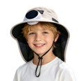 thumbnail image 3 of Womens Sun Hat Solar Powered Kids Sun Hat with Neck Shield and Wide Brim Outdoor Sun Beach Hat, 3 of 6