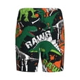 thumbnail image 5 of Naloa Dinosaur Skeleton Men's Short Pajama Pants, Lounge Comfort Shorts with Elasticized Waistband and Side Pockets - 4X-Large, 5 of 9