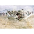 thumbnail image 2 of Russell, Charles M. 24x18 Black Modern Framed Museum Art Print Titled - Indian Ambush, 2 of 4
