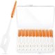 thumbnail image 1 of 40 Pieces Tooth Floss Picks Interdental Brush Flosser Sticks in Orange with Storage Case (Orange), 1 of 5