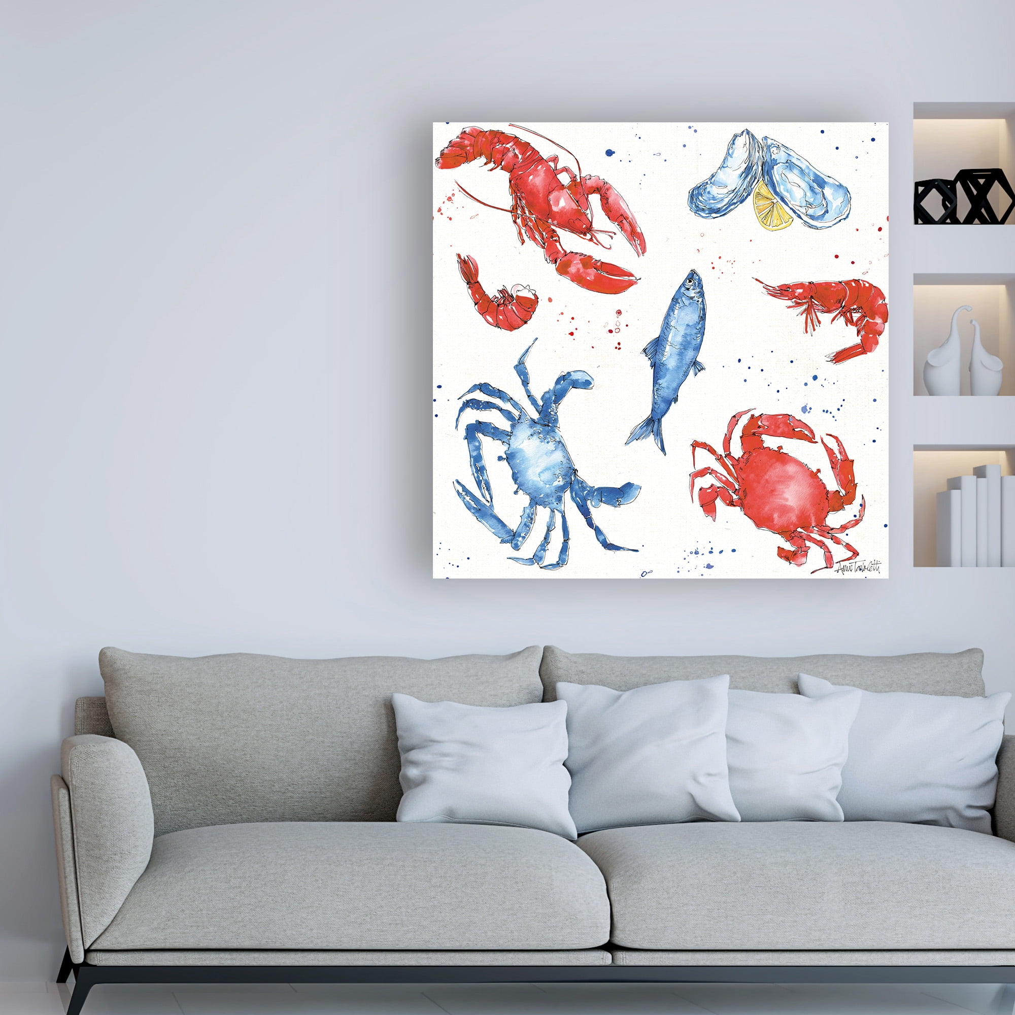 Trademark Fine Art 'Seafood Shanty Step 08' Canvas Art by Anne Tavoletti