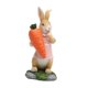 thumbnail image 3 of Figura de conejo de resina coleccionable, lindo adorno para accesorios de jardín de hadas y Sostén la zanahoria, 3 of 9