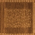 thumbnail image 1 of Ahgly Company Indoor Square Abstract Orange Modern Area Rugs, 4' Square, 1 of 4