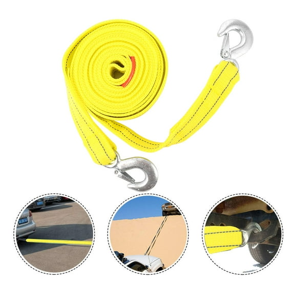 SWETRACE Off-Road Vehicle Tow Rope Yellow 1Set 196.50X1.57X0.20in