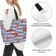 thumbnail image 3 of Easygdp Starfish Navy Blue Stripe Bolsas Tote para Mujer, Bolsos de Hombro para Viaje, Bolsos de Mano de Gran Capacidad para Compras y Trabajo, 3 of 8